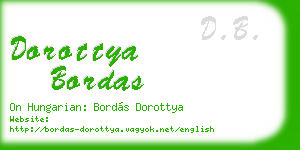 dorottya bordas business card
